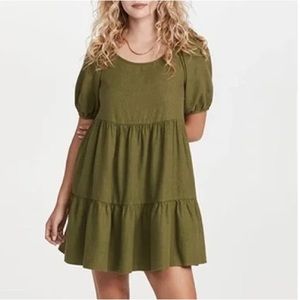 Madewell Olive Green Mini Dress
